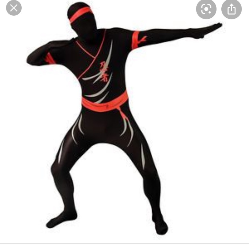 Ninja bodysuit one piece costume
